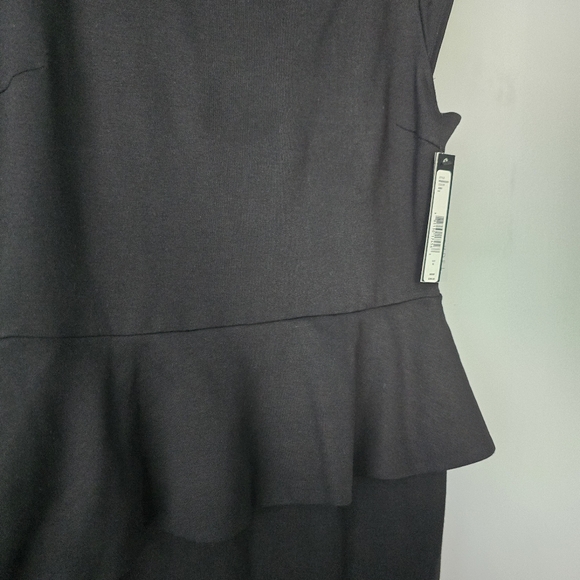 Alice + Olivia Elegant Black Peplum Dress 12 - Picture 7 of 12